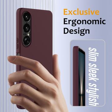 Sony Xperia 1 VII Liquid Silikone Cover - MagSafe Kompatibel - Vinrød