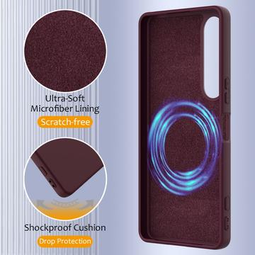 Sony Xperia 1 VII Liquid Silikone Cover - MagSafe Kompatibel - Vinrød