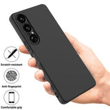 Sony Xperia 1 VII Flydende silikone cover med håndrem - sort