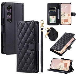 Sony Xperia 1 VII Luksus Vatteret Pung - Sort