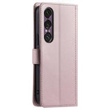 Sony Xperia 1 VII Luksus Vatteret Pung - Rødguld
