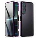 Sony Xperia 1 VII magnetisk etui med hærdet glas - lilla