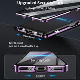 Sony Xperia 1 VII magnetisk etui med hærdet glas - lilla