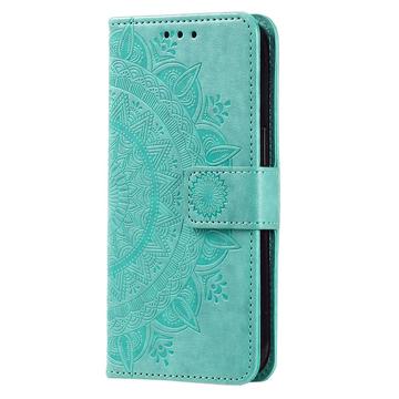 Sony Xperia 1 VII Mandala Series Etui med Pung - Grøn