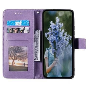 Sony Xperia 1 VII Mandala Series Etui med Pung - Lilla