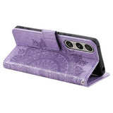 Sony Xperia 1 VII Mandala Series Etui med Pung - Lilla