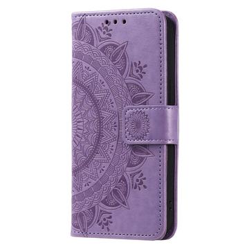 Sony Xperia 1 VII Mandala Series Etui med Pung - Lilla