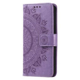 Sony Xperia 1 VII Mandala Series Etui med Pung - Lilla
