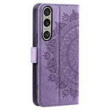 Sony Xperia 1 VII Mandala Series Etui med Pung - Lilla