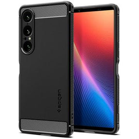 Sony Xperia 1 VII Spigen Rugged Armor TPU Cover - Sort