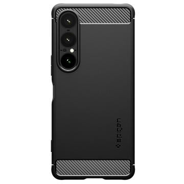 Sony Xperia 1 VII Spigen Rugged Armor TPU Cover - Sort