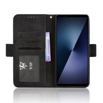Sony Xperia 1 VII Kortholder Pung Etui - Sort