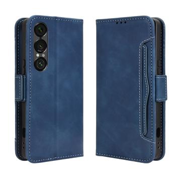 Sony Xperia 1 VII Kortholder Pung Etui - Blå