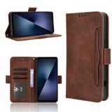 Sony Xperia 1 VII Kortholder Pung Etui - Brun