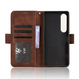Sony Xperia 1 VII Kortholder Pung Etui - Brun