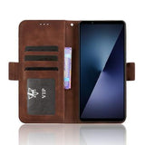 Sony Xperia 1 VII Kortholder Pung Etui - Brun