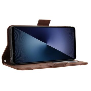 Sony Xperia 1 VII Kortholder Pung Etui - Brun
