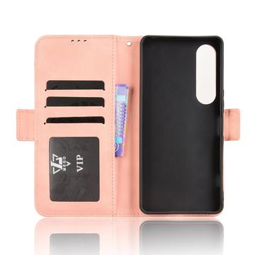 Sony Xperia 1 VII Kortholder Pung Etui - Pink
