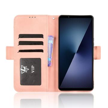 Sony Xperia 1 VII Kortholder Pung Etui - Pink