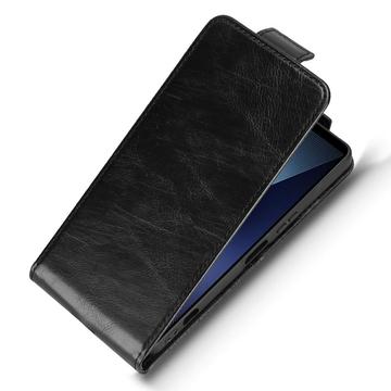 Sony Xperia 1 VII lodret flip-etui med stativ - sort