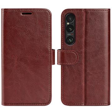 Sony Xperia 1 VII Pung med Magnetisk Lukning - brun