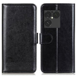 Sony Xperia 1 VIII Pung Etui med Stativ - sort