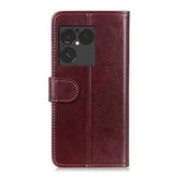 Sony Xperia 1 VIII Pung Etui med Stativ - Brun