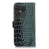 Sony Xperia 1 VIII Crocodile Series Læderpung med RFID - Grøn