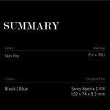 Sony Xperia 1 VIII Dux Ducis Skin Pro Flip Cover - Sort
