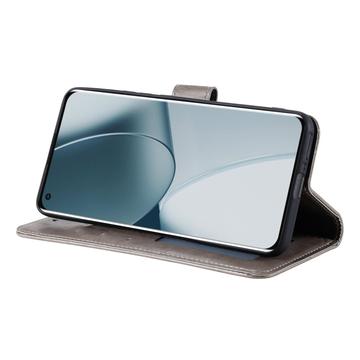 Sony Xperia 1 VIII Mandala Etui med Pung med håndledsrem - Grå