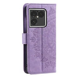 Sony Xperia 1 VIII Mandala Etui med Pung med håndledsrem - Lilla