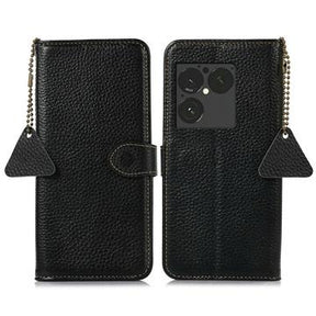 Sony Xperia 1 VIII Pung læder cover med RFID - sort