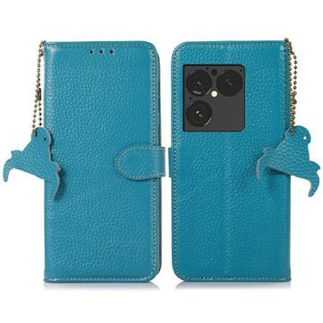 Sony Xperia 1 VIII Pung læder cover med RFID - blå