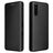 Sony Xperia 10 III, Xperia 10 III Lite Flip Cover - Karbonfiber - Sort