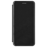 Sony Xperia 10 III, Xperia 10 III Lite Flip Cover - Karbonfiber - Sort
