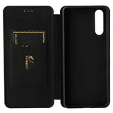 Sony Xperia 10 III, Xperia 10 III Lite Flip Cover - Karbonfiber - Sort