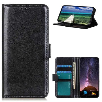 Sony Xperia 10 III, Xperia 10 III Lite Pung Taske med Stand - Sort