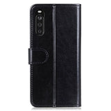 Sony Xperia 10 III, Xperia 10 III Lite Pung Taske med Stand - Sort