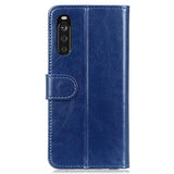 Sony Xperia 10 III, Xperia 10 III Lite Pung Taske med Stand - Blå
