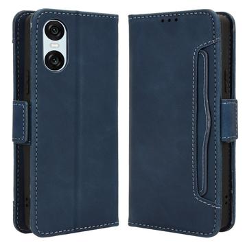Sony Xperia 10 VI Pung Cover med Kortholder - Blå