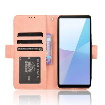 Sony Xperia 10 VI Pung Cover med Kortholder - Pink