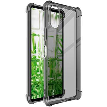 Sony Xperia 10 VI Imak Faldsikkert TPU Cover - Gennemsigtig Sort