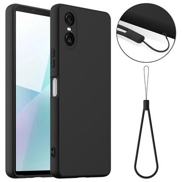 Sony Xperia 10 VI Liquid Silikone Cover - MagSafe Kompatibel - Sort