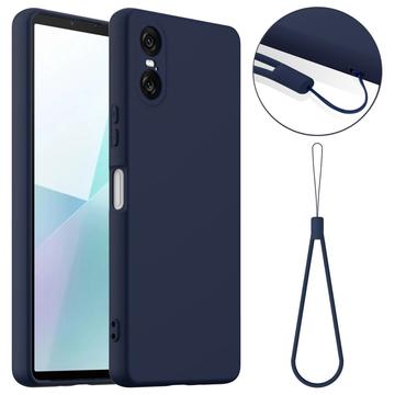 Sony Xperia 10 VI Liquid Silikone Cover - MagSafe Kompatibel - Mørkeblå
