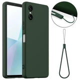 Sony Xperia 10 VI Liquid Silikone Cover - MagSafe Kompatibel - Mørkegrøn