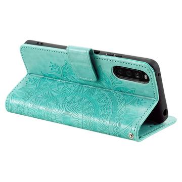 Sony Xperia 10 VI Mandala Series Etui med Pung - Grøn