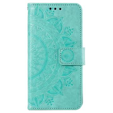 Sony Xperia 10 VI Mandala Series Etui med Pung - Grøn