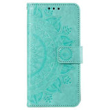 Sony Xperia 10 VI Mandala Series Etui med Pung - Grøn