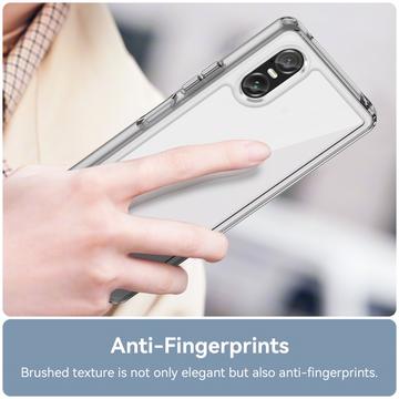 Sony Xperia 10 VI Ridsefast Hybrid Cover - Gennemsigtig
