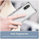 Sony Xperia 10 VI Ridsefast Hybrid Cover - Gennemsigtig